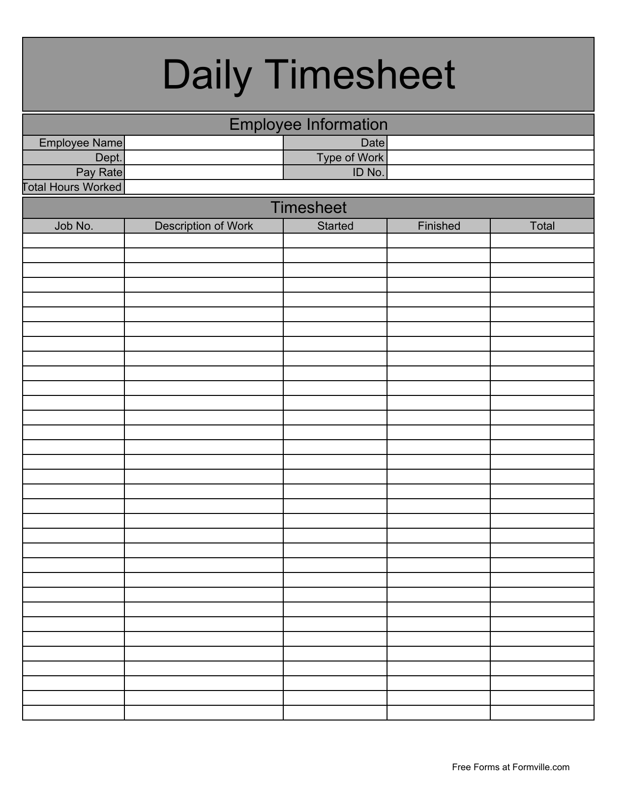 Printable Timesheet Template Printable New Year Banners