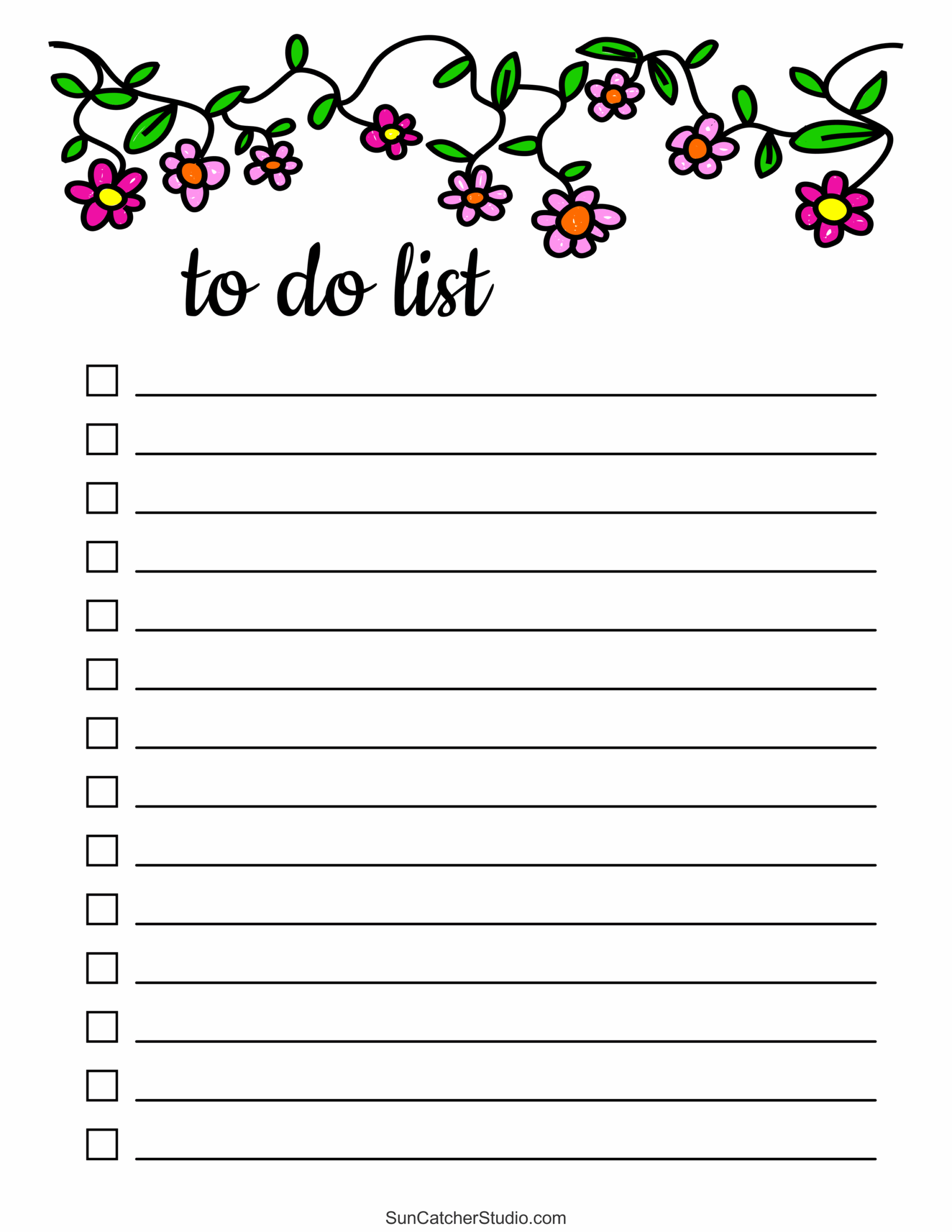 Printable To Do List Templates