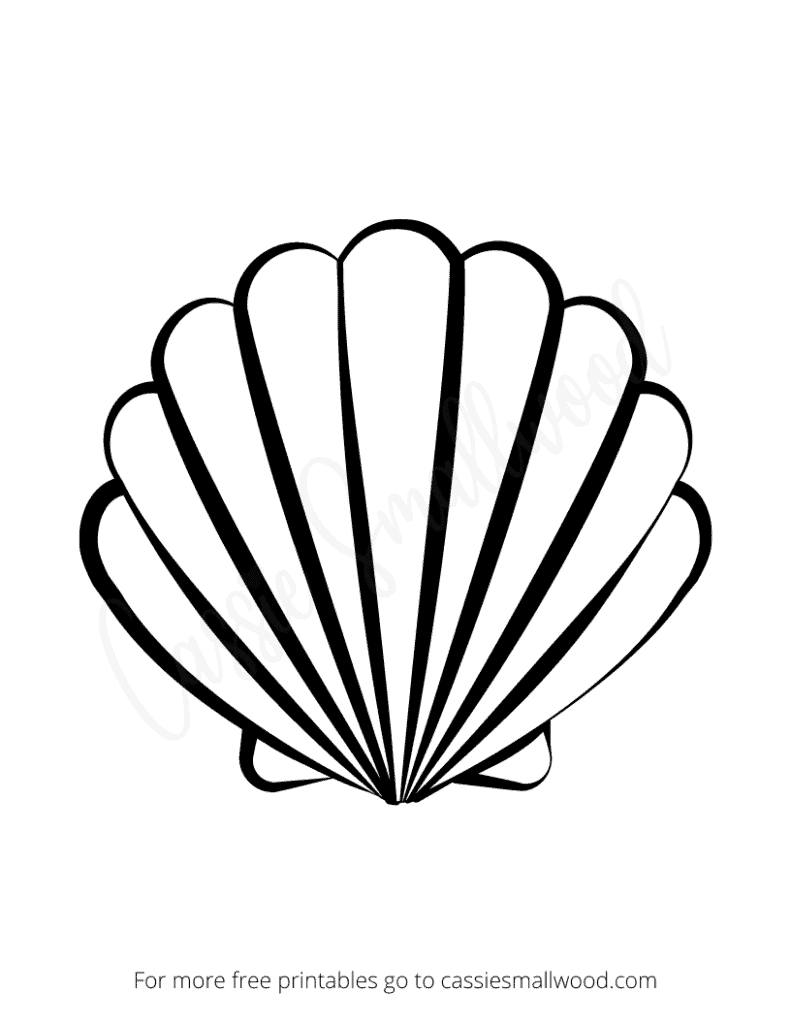 Seashell Template Free Printable