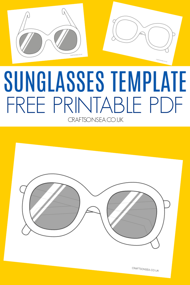 Sunglasses Template FREE Printable Crafts On Sea In 2024 Free 