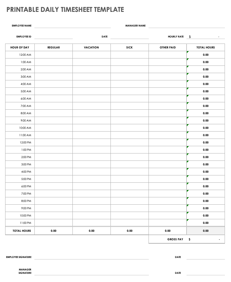 Timecard Template Printable Printable Blank World The Best Porn Website