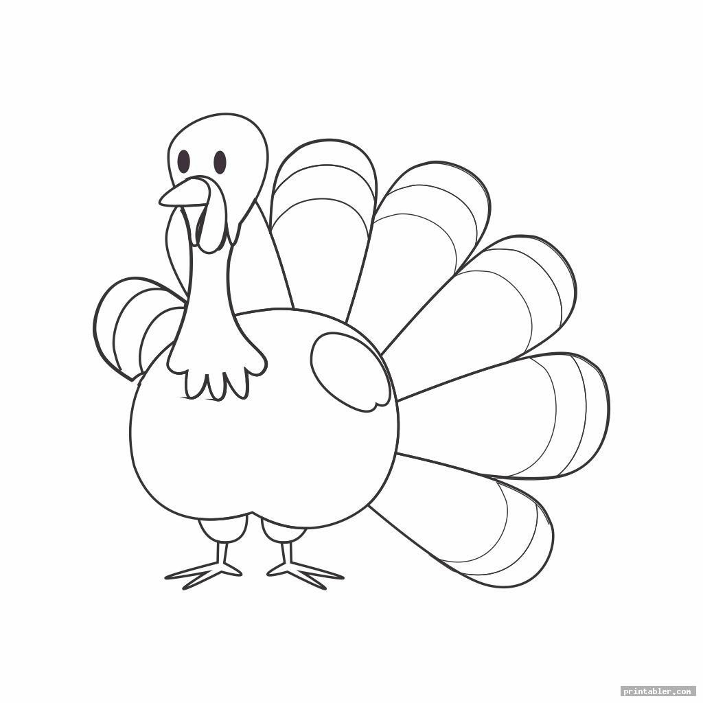 Turkey Body Printable Template Social Media Template